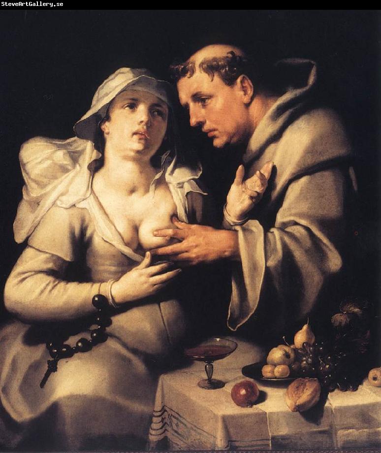 CORNELIS VAN HAARLEM The Monk and the Nun ds